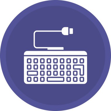 Web Kullanımı için Klavye Simgesi, Vektör İllüstrasyonu