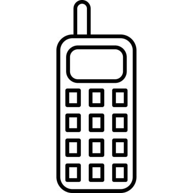 Cep Telefonu. svg Simgesi, Web Kullanımı için Vektör İllüstrasyonu