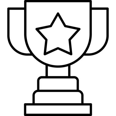 Trophy.svg Simgesi, Web Kullanımı için Vektör İllüstrasyonu