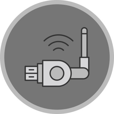 Web Kullanımı için Wifi Simgesi, Vektör İllüstrasyonu