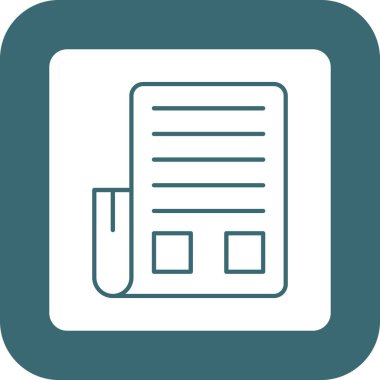 Web Kullanımı için Haber Simgesi, Vektör İllüstrasyonu