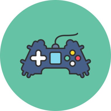 Web Kullanımı için Gamepad Simgesi, Vektör İllüstrasyonu