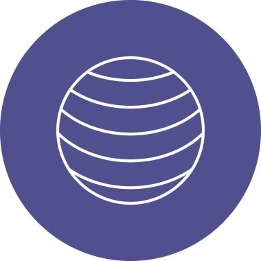 Web Kullanımı için Neptün Simgesi, Vektör İllüstrasyonu