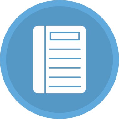 Web Kullanımı için Kitap Simgesi, Vektör İllüstrasyonu