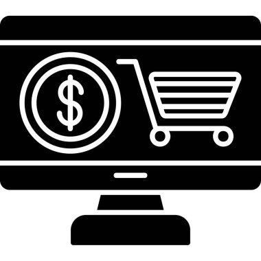 Web Kullanımı için Etrade Simgesi, Vektör İllüstrasyonu