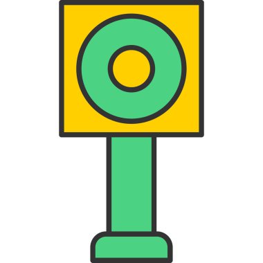 Web Kullanımı için Butterstamp Simgesi, Vektör İllüstrasyonu