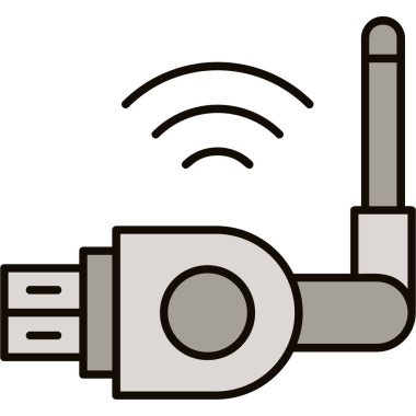 Web Kullanımı için Wifi Simgesi, Vektör İllüstrasyonu