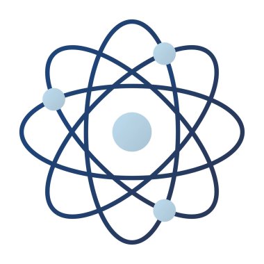 Web Kullanımı için atom Simgesi, Vektör İllüstrasyonu