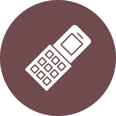 Web Kullanımı için Cep Telefonu Simgesi, Vektör İllüstrasyonu