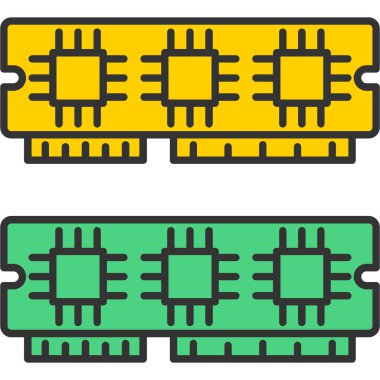 Ram Simgesi, Web Kullanımı için Vektör İllüstrasyonu