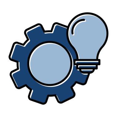 Web Kullanımı için Vektör İllüstrasyonu Gear Simgesi