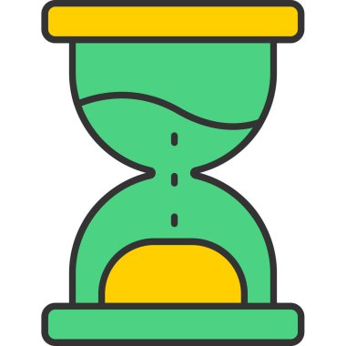 Web Kullanımı için Kum İzleme Simgesi, Vektör İllüstrasyonu