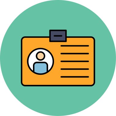 Web kullanımı için Üyelik Simgesi, Vektör İllüstrasyonu