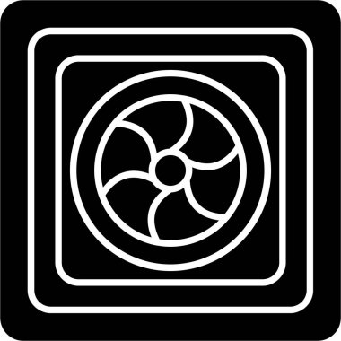 Web Kullanımı için Fan Simgesi, Vektör İllüstrasyonu