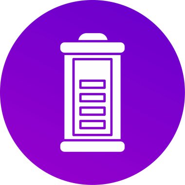 Web kullanımı için Pil Simgesi, Vektör İllüstrasyonu