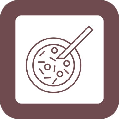 Petri Tabağı Simgesi, Web Kullanımı için Vektör İllüstrasyonu