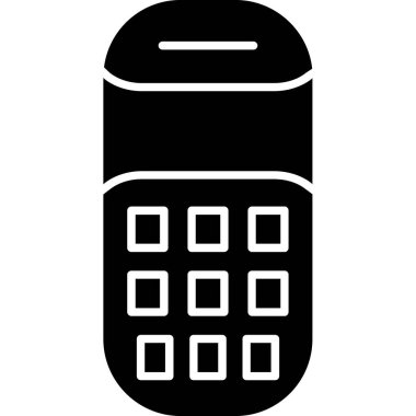 Web kullanımı için Cep Telefonu Simgesi, Vektör İllüstrasyonu