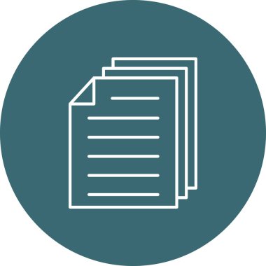 Web Kullanımı için Belge Simgesi, Vektör İllüstrasyonu