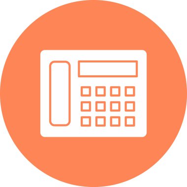 Web Kullanımı için Telefon Simgesi, Vektör İllüstrasyonu