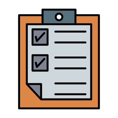 Web Kullanımı için Not Defteri Simgesi, Vektör İllüstrasyonu