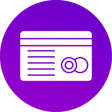 Web Kullanımı için Kredi Kartı Simgesi, Vektör İllüstrasyonu