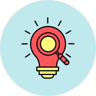 Web Kullanımı için hafif Simge, Vektör İllüstrasyonu