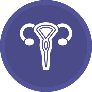 Web kullanımı için Rahim Simgesi, Vektör İllüstrasyonu
