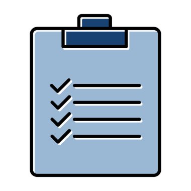 Web Kullanımı için Pano Simgesi, Vektör İllüstrasyonu