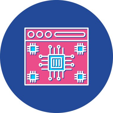 Web Kullanımı için Web Simgesi, Vektör İllüstrasyonu