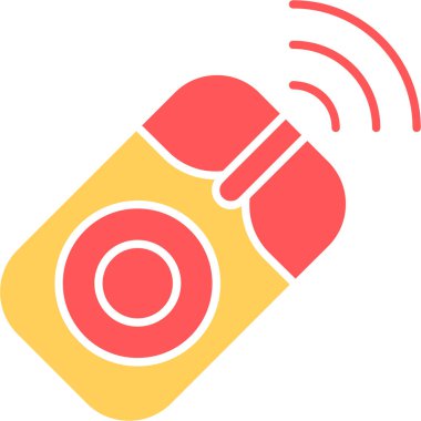 Web Kullanımı için Kablosuz Fare Simgesi, Vektör İllüstrasyonu