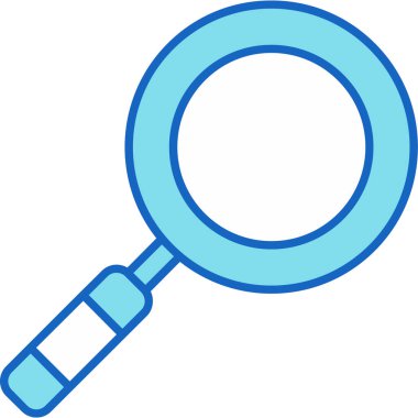 Web Kullanımı için Büyütme Cam Simgesi, Vektör İllüstrasyonu