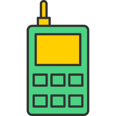 Web Kullanımı için Telefon Simgesi, Vektör İllüstrasyonu