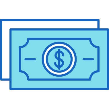 Web Kullanımı için Para Simgesi, Vektör İllüstrasyonu