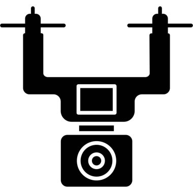 Web Kullanımı için Drone Simgesi, Vektör İllüstrasyonu