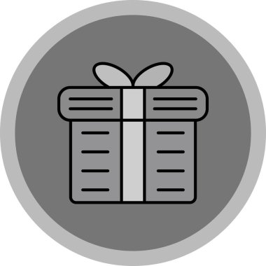 Hediye Simgesi, Web Kullanımı için Vektör İllüstrasyonu