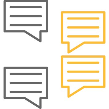 Web Kullanımı için İleti Simgesi, Vektör İllüstrasyonu