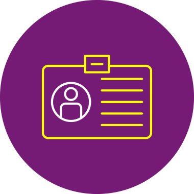 Web kullanımı için Üyelik Simgesi, Vektör İllüstrasyonu