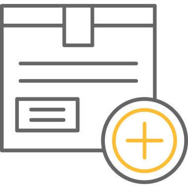 Web Kullanımı için Kutu Simgesi, Vektör İllüstrasyonu