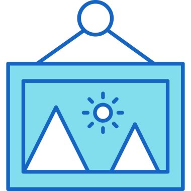 Web Kullanımı için Resim Simgesi, Vektör İllüstrasyonu