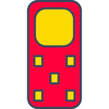 Web Kullanımı için Telefon Simgesi, Vektör İllüstrasyonu