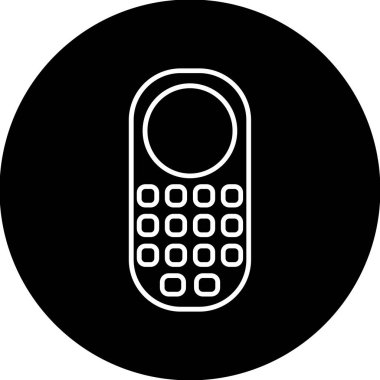 Web kullanımı için Cep Telefonu Simgesi, Vektör İllüstrasyonu