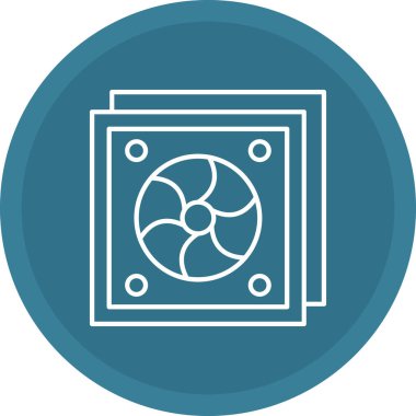 Web Kullanımı için Fan Simgesi, Vektör İllüstrasyonu