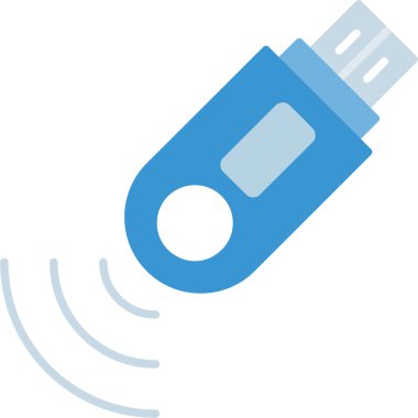 Web Kullanımı için USB Simgesi, Vektör İllüstrasyonu