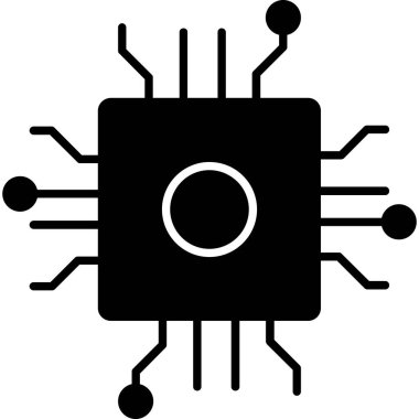 Çip Simgesi, Web Kullanımı için Vektör İllüstrasyonu