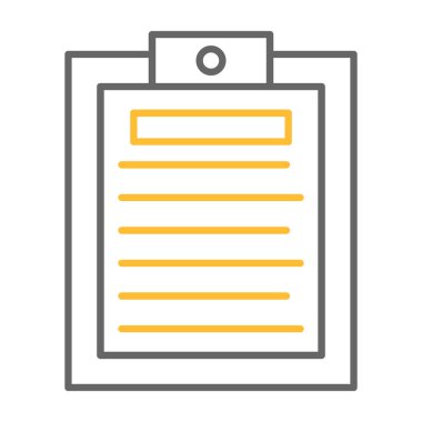 Web Kullanımı için Not Simgesi, Vektör İllüstrasyonu