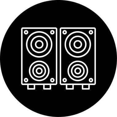 Web Kullanımı için Sözcü Kutusu Simgesi, Vektör İllüstrasyonu