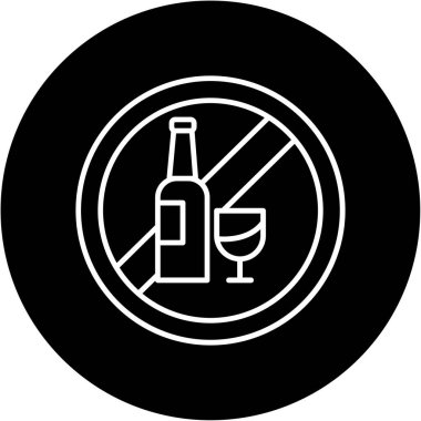 Web Kullanımı İçin İçme Simgesi, Vektör İllüstrasyonu Yok