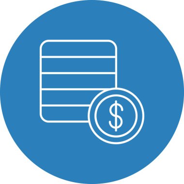 Web Kullanımı için Para Simgesi, Vektör İllüstrasyonu