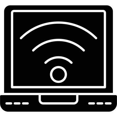 Web Kullanımı için Wifi Simgesi, Vektör İllüstrasyonu