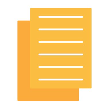 Web Kullanımı için Notlar Simgesi, Vektör İllüstrasyonu